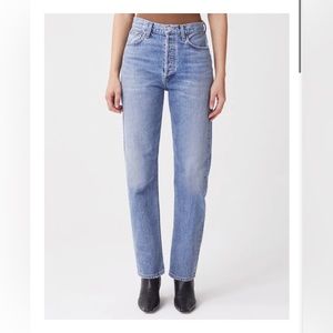 NWT AGOLDE 90's Pinch Waist in shade Endless  organic cotton jeans size 31